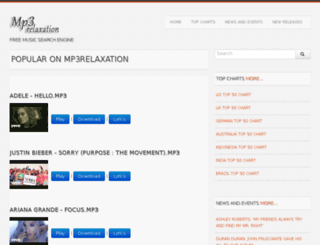mp3relaxation.com screenshot