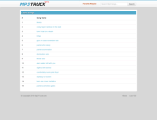 mp3truck.com screenshot