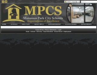 mpark.schooldesk.net screenshot