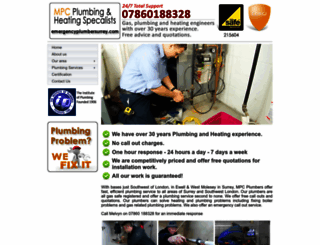 mpcplumbing.co.uk screenshot