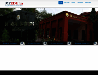 mpedu.in screenshot