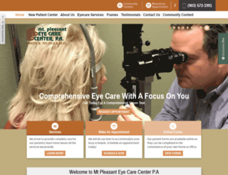 mpeyecare.com screenshot