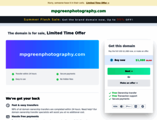 mpgreenphotography.com screenshot