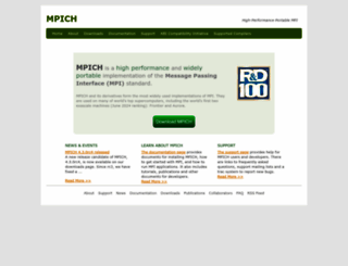 mpich.org screenshot