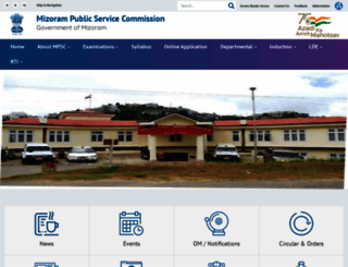 mpsc.mizoram.gov.in screenshot