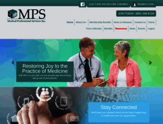 mpsphysicians.com screenshot