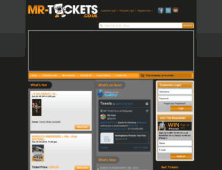 mr-tickets.co.uk screenshot