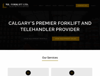 mrforkliftcalgary.com screenshot