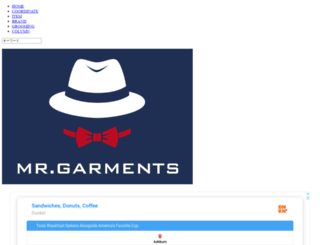 mrgarments.com screenshot