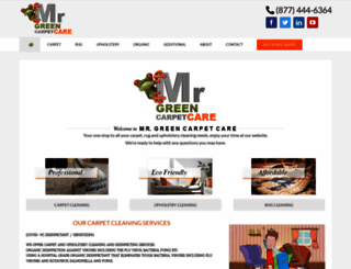 mrgreencarpetcare.com screenshot