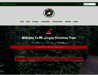 mrjingleschristmastrees.com screenshot