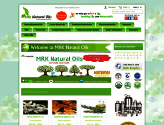 mrknaturaloils.com screenshot