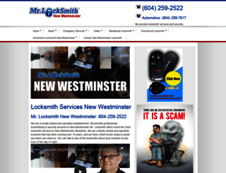 mrlocksmithnewwestminster.com screenshot