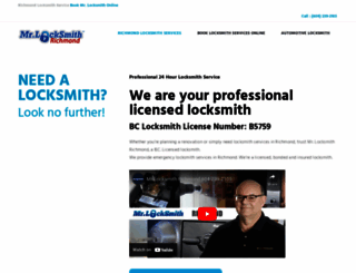 mrlocksmithrichmond.com screenshot