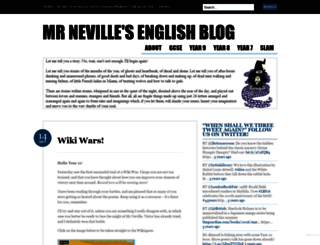mrnevilleenglish.wordpress.com screenshot