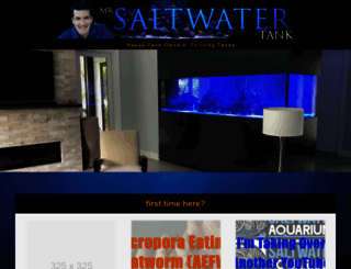 mrsaltwatertank.com screenshot
