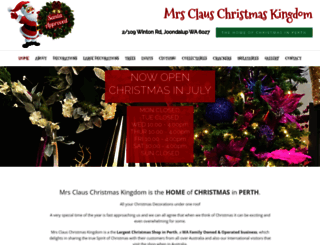 mrsclauschristmaskingdom.com.au screenshot
