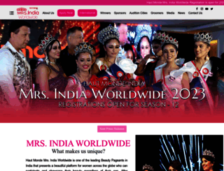 mrsindiaworldwide.com screenshot