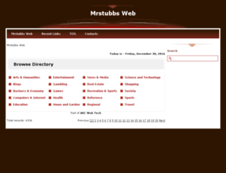 mrstubbsweb.com screenshot