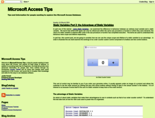 ms-access-tips.blogspot.com screenshot