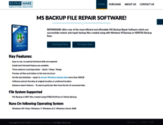 ms-backup.repairware.net screenshot