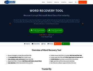 ms.wordrecoverytool.com screenshot