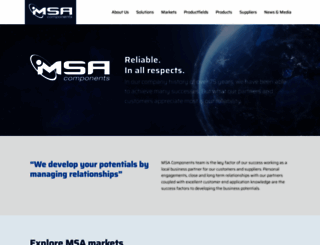 msa-components.com screenshot