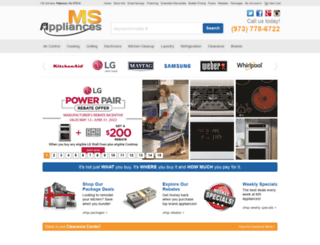 msappliances.com screenshot