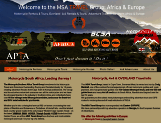 msatravelafrica.com screenshot