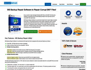msbackuprepair.com screenshot