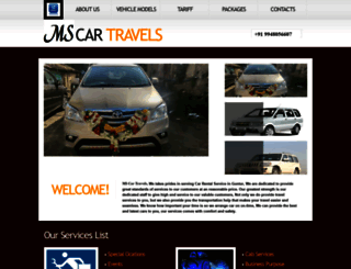 mscartravels.com screenshot