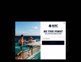 msccruceros.com screenshot