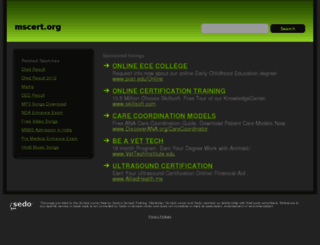 mscert.org screenshot