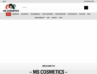 mscosmetics.co.uk screenshot