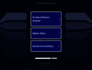 mskccoffice.org screenshot