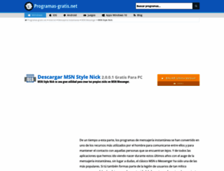 msn-style-nick.programas-gratis.net screenshot