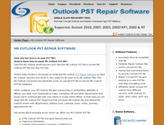 msoutlook.pstrepairsoftware.com screenshot