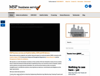 mspbusinessservices.co.uk screenshot