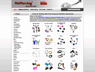 mspiercing.com screenshot