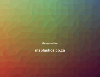 msplastics.co.za screenshot