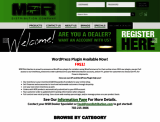 msrdistribution.com screenshot