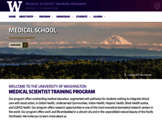 mstp.washington.edu screenshot