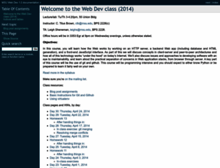 msu-web-dev.readthedocs.org screenshot