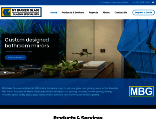 mtbarkerglass.com.au screenshot