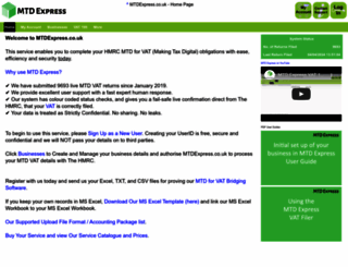mtdexpress.co.uk screenshot