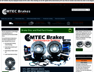 mtecbrakes.com screenshot