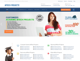 mtechprojects.com screenshot