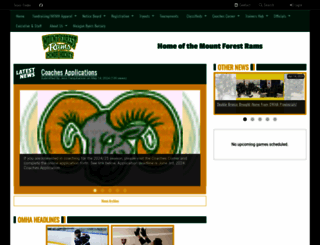 mtforestminorhockey.ca screenshot