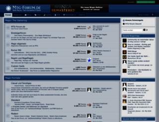 mtg-forum.de screenshot