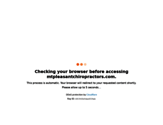 mtpleasantchiropractors.com screenshot